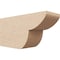 Ekena Millwork 4in. W x 6in. H x 12in. L Crestline Woodgrain TimberThane Rafter Tail, Primed Tan RFTUR04X06X12CRERCPR - alternate 1